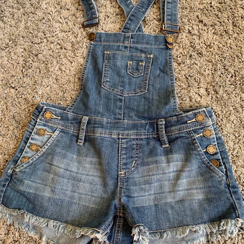 Jean overall shorts